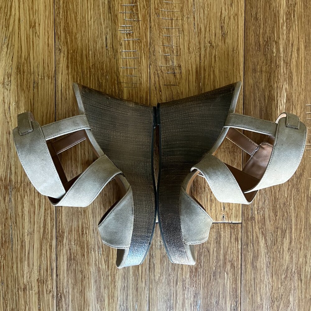 Indigo Karyn Wedge Suede Sandal